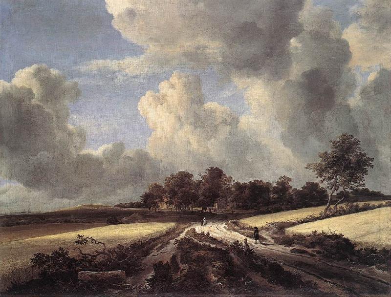 Jacob van Ruisdael Wheat Fields Sweden oil painting art